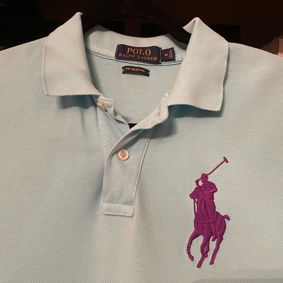 NWOT Big Pony Mesh Polo Dress in Turquoise - Picture 3 of 10